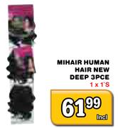 Mihair 3-Pce Human Hair New Deep 