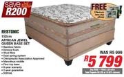Restonic 152cm African Jewel Queen Base Set
