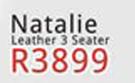 Natalie Leather 3 Seater