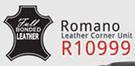 Romano Leather Corner Unit