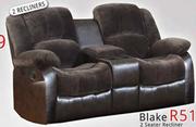 Blake 2 Seater Recliner With Console