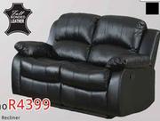 Mano Leather 2 Seater Recliner