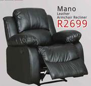 Mano Leather Armchair Recliner
