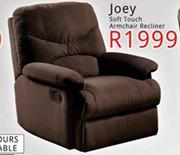 Joey Soft Touch Armchair Recliner