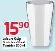 Leisure Quip Stainless Steel Tumbler 500ml