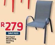 Courtyard Miami Sling Stacking Chair