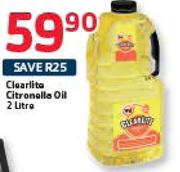 Clearlite Citronella Oil-2Litre