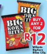 Willards Big Korn Bites-120g 