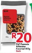 Pnp Peanuts & Raisins Assorted-450g Each