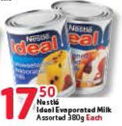 Nestle Ideal Evaporated Milk Assorted-380g Each