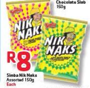 Simba Nik Naks Assorted-150g Each