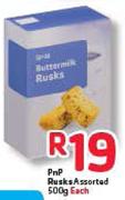 Pnp Rusks Assorted-500g