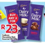 Cadbury Chocolate Slab Assorted-90/100g 