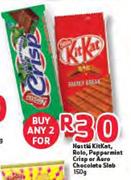 Nestle KitKat Rolo, Peppermint Crisp or Aero Chocolate Slab-2 x 150gm