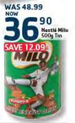 Nestle Milo-500gm Tin