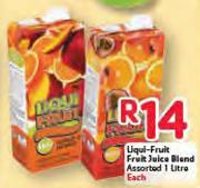 Liqui-Fruit Fruit Juice Blend-1Ltr Each,