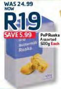 PnP Rusks-500gm