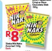 Simba Nik Naks Assorted-150g Each