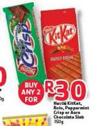 Nestle Kitkat,Rolo,Peppermint Crisp Or Aero Chocolate Slab-2x150g