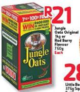 Jungle Oats Original 1kg or Red Berry Flavour 750gm-Each