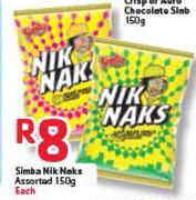 Simba Nik Naks-150gm Each