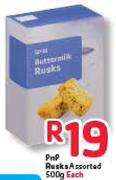 PnP Rusks-500gm Each