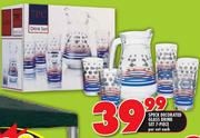 Spech Decorated Glass Drink Set 7-Piece-Per Set Each