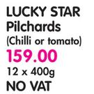 Lucky Star Pilchards(Chilli Or Tomato)-12x400g