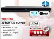 Toshiba 3D Blu-Ray Player 