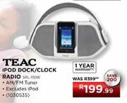 Teac iPod Dock/Clock Radio 