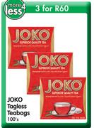 Joko Tagless Teabags-3 x 100's