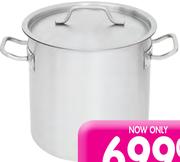 Aro 12 Ltr Stainless Steel Professional Stockpot
