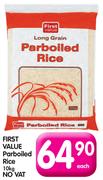 First Value Parboiled Rice-10kg 