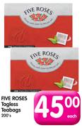 Five Roses Tagless Teabags-200's