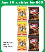 Nik-Naks Fritos Strip Packs-10's