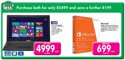 Asus 15.6" Ci3 Laptop+Microsoft Office 365 Home Premium 365