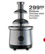 Platinum Stainless Steel Chocolate Fountain