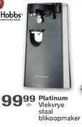 Platinum Vlekvrye Staal Blikoopmaker-Each