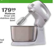Platinum Mixer With Stainless Steel Bowl