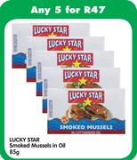 Lucky Star Smoked Mussels In Oil-5x85g