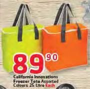 California Innovations Freezer Tote Assorted Colours-25Ltr Each