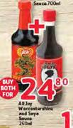 All Joy Wercest Shire And Soya Sauce-2x250ml