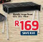 Metallix Large Braai-60x30x14cm