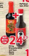 All Joy Worcostarshira And Soya Sauce-250ml