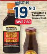 Wellington's Steakhouse Sauce-700ml