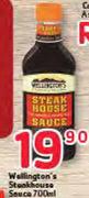 Wellington's Steakhouse Sauce-700Ml