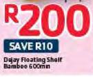 Dejay Floating Shelf Bamboo-600mm