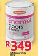 Plascon Soft Enamel White-5Ltr