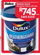 Dulux Weather Guard Assorted Colours-20Ltr Each