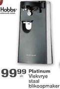 Platinum Vlekvrye Staal Blikoopmaker